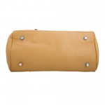 Beau Design Stylish Beige Color Imported PU Leather Casual Handbag With Double Handle For Women's/Ladies/Girls Beau Design Stylish Beige Color Imported PU Leather Casual Handbag With Double Handle For Women's/Ladies/Girls